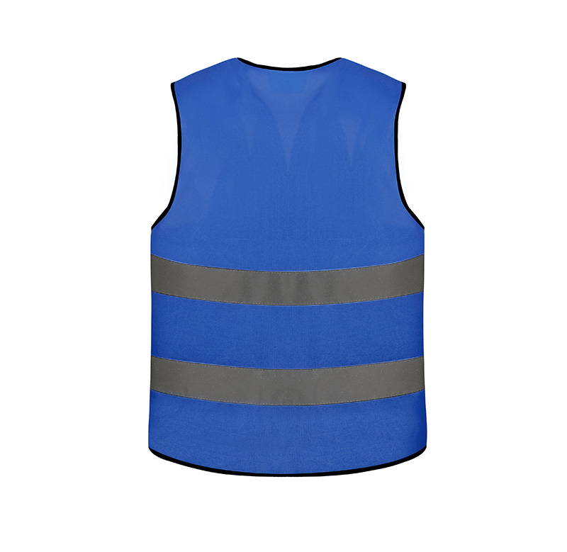 customized reflective fluorescent blue safety vest