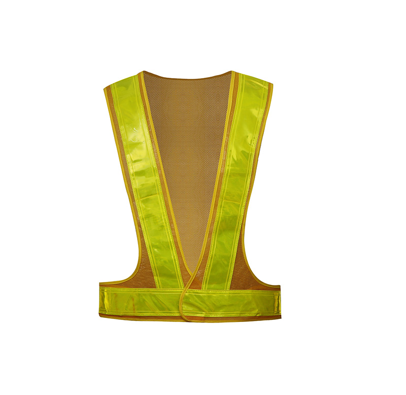 High visibility led safety mesh traffic vest