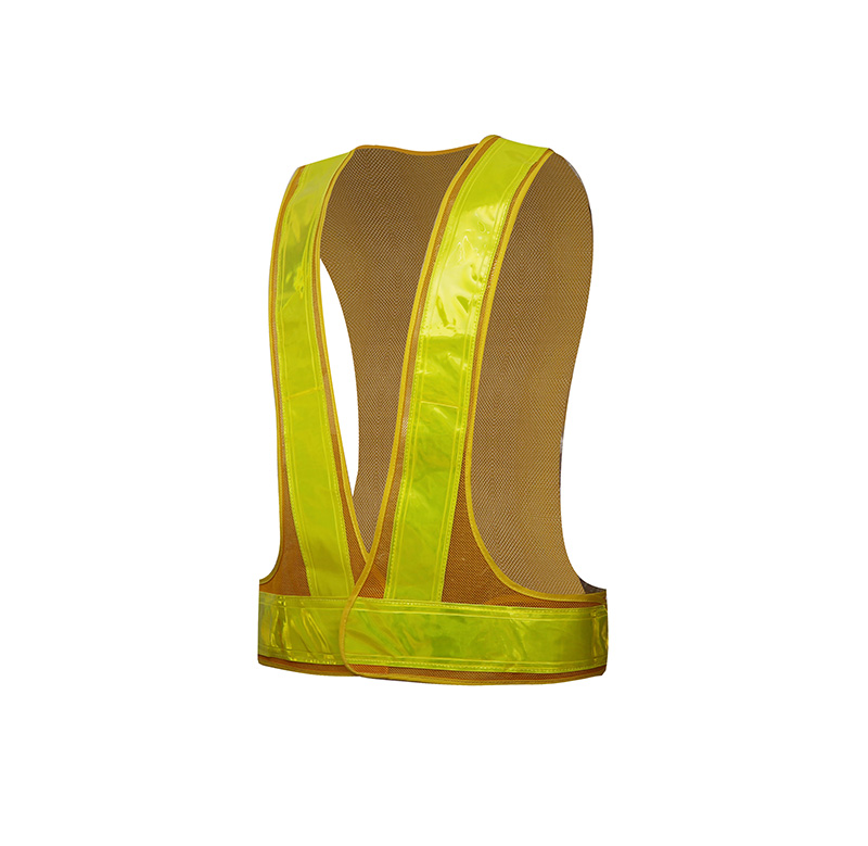 High visibility led safety mesh traffic vest