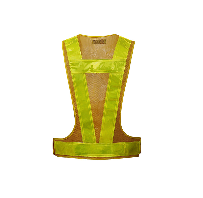 High visibility led safety mesh traffic vest