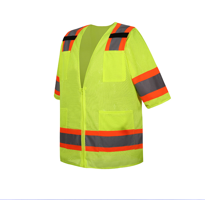 High Visibility Safety Vest with 4 pockets